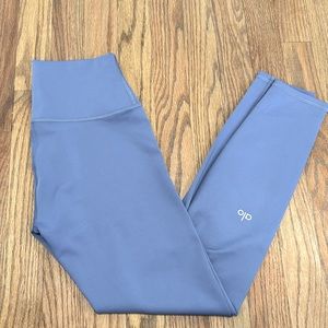 Alo Airlift 7/8 infinity blue leggings, size S